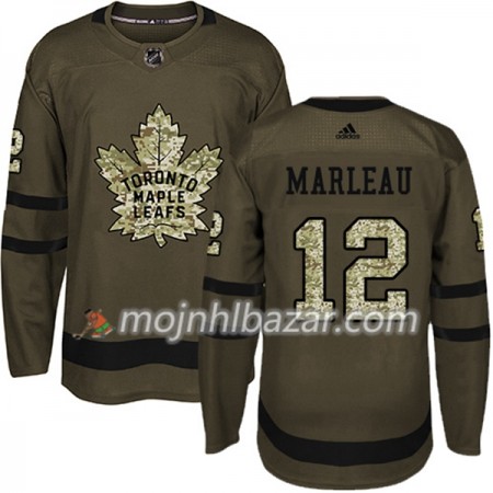 Dresovi Toronto Maple Leafs Patrick Marleau 12 Adidas 2017-2018 Camo Zelena Authentic - Muške